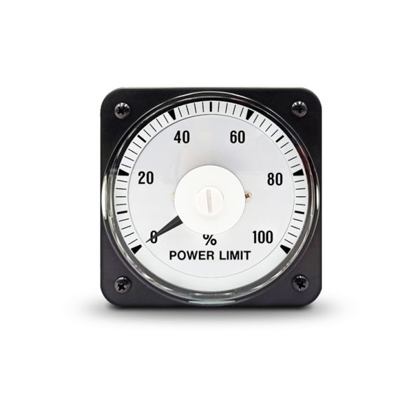 Rugged Zinc-Plated Steel Analog Power Limit Meter with 101mm Cutout for Marine & Oilfield Applications