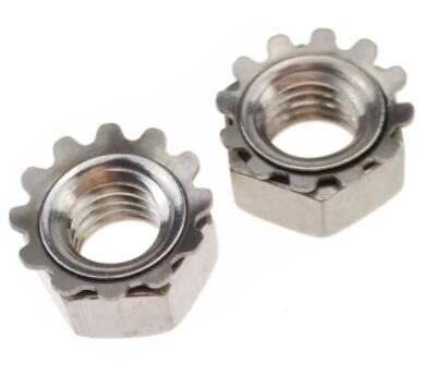 Galvanized Carbon Steel Heavy Hex Nuts K Lock Nut Ni Plated ASME B18.6.3