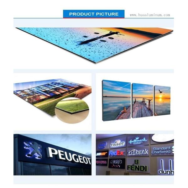 4ft Signage Aluminum Composite Panel Fireproof Aluminum Sandwich Board