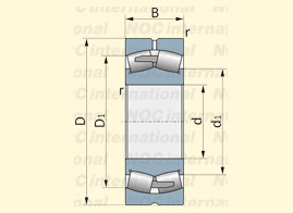 сферически подшипник ролика 22220 22220К использовал забортный двигатель ямаха картинг