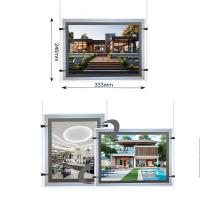 Pantalla de exposición Ultra Slim A4 caja de luz retroiluminada panel acrílico pantalla de cristal caja de luz con voltaje de entrada DC12V DC24V