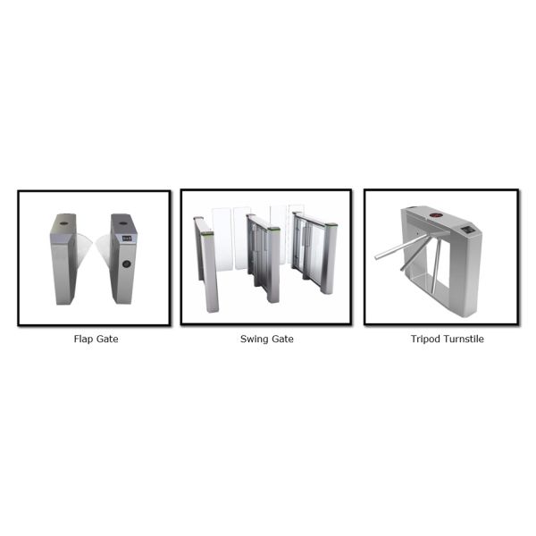 Auto Access Control ESD Turnstile Gate Security System With IC Card Durable