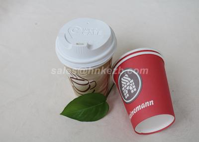 Colorful Biodegradable Tea / Coffee Vending Paper Cups Disposable Singel Wall