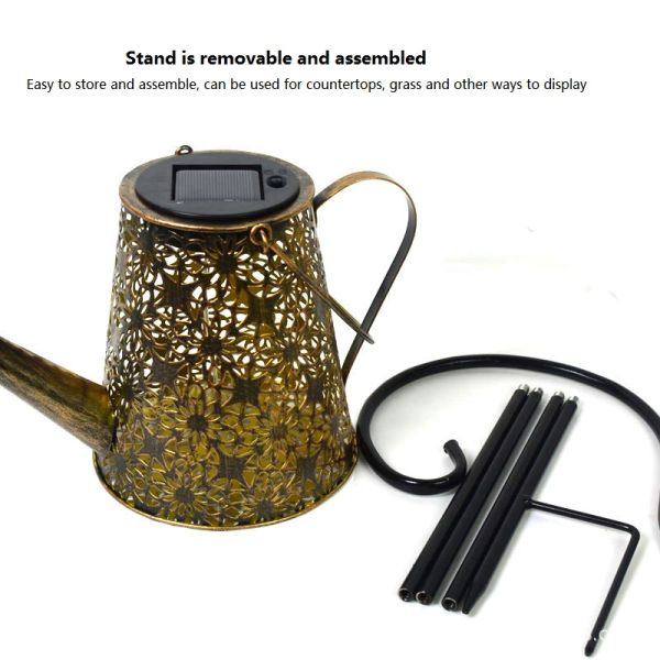 Continuous Lighting Time 8-10h Solar Kettle Light for Outdoor Decorative Lighting