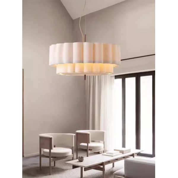 Indoor Lighting Fixtures Home Pendant Lights Retro Wabi Sabi Fabric Chandeliers (WH-VP-302)