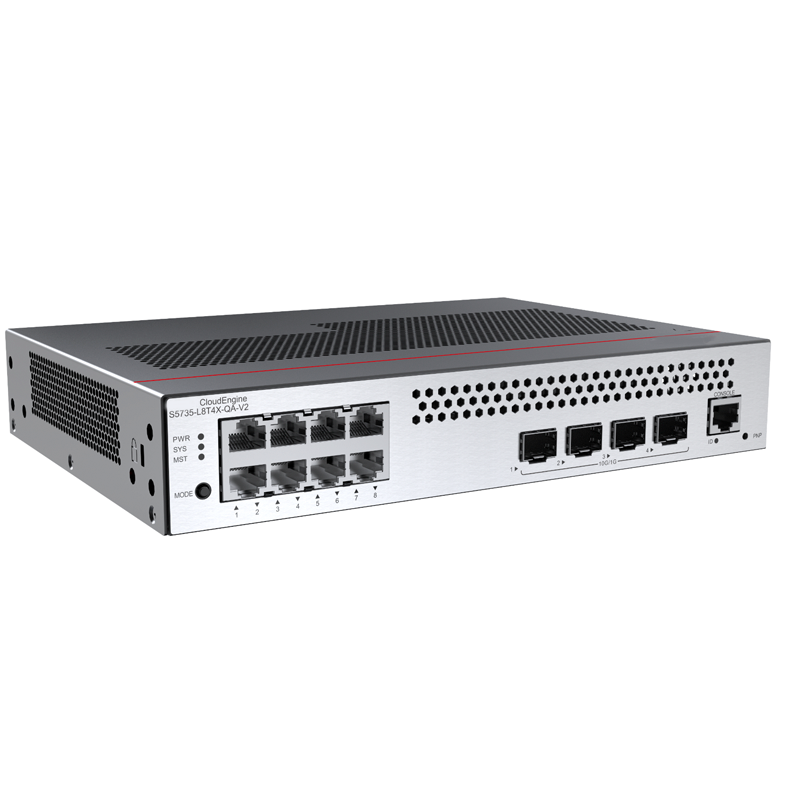 S5735-L8T4X-QA-V2 98012073 4*10GE SFP+ Ports Optical Fiber Switch
