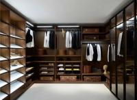 Promenade en U en bois de chambre à coucher dans des unités de stockage de cabinet pour le stockage d'habillement