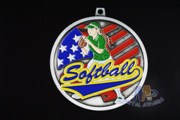 Baseball Or Hockey Antique Silver Plating Custom Sports Medals Athletics Medals Antique Type