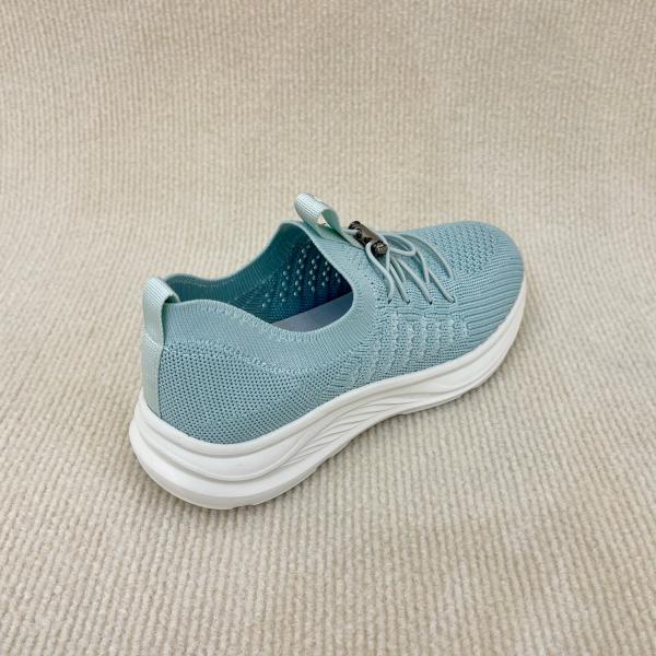 Stylish blue soft bottom breathable ladies sport running shoes athletic