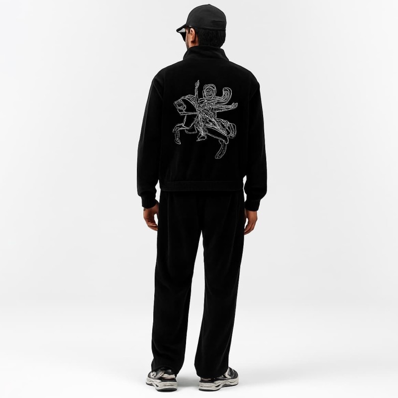 Custom 100%cotton Oversized Velour Tracksuit Set Streetwear