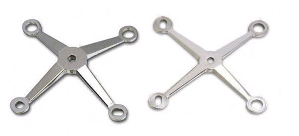 4 Руки Нержавеющая сталь литьевое стекло паутинные арматуры шторные стеновые арматуры полированные / атласные