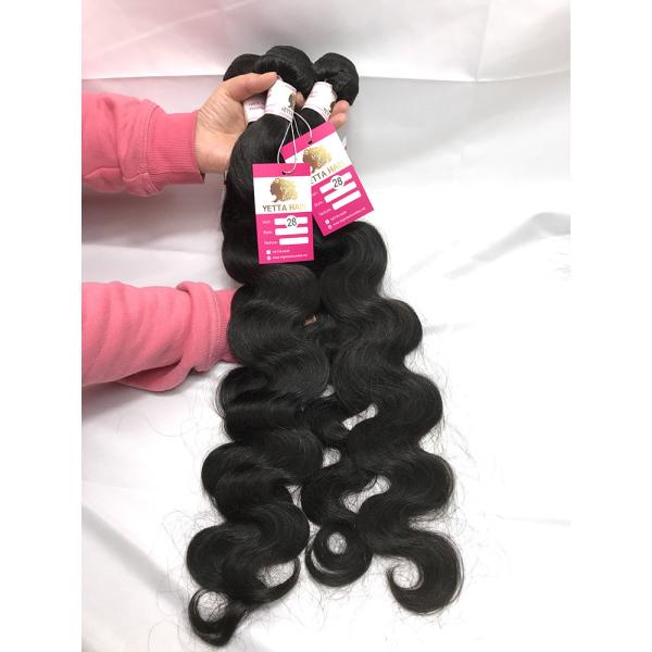 Cabelo brasileiro do Virgin grosso completo da onda do corpo de Yetta 4 pacotes com Frontal