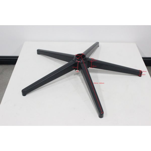 Modern office swivel chair base, black with a diameter of 700/640mm, is an ideal ergonomically designed accessory for corporate office chairs