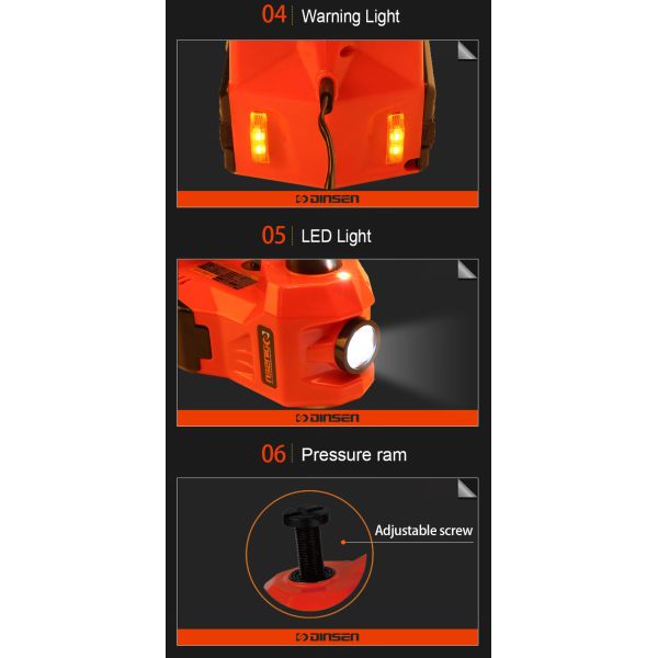 Электрический гидравлический пол Джек и насос Inflator автошины, гидравлический автомобиль 12V поднимают домкратом