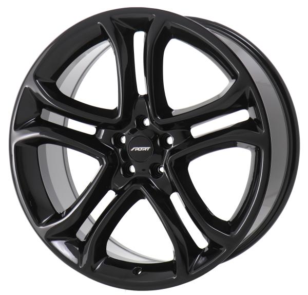 3850 OE Ford Replica Wheels Ford Edge 22 Inch Rims 2011-2014 Polished Black 63.4
