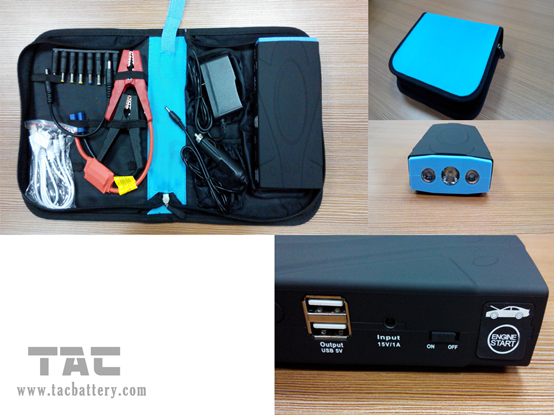 USB Socket Portable Car Jump Starter 12000mAh For Car Emergency