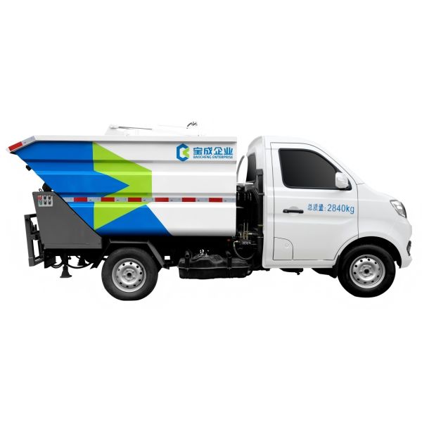 Gasoline Powered 2.84ton Waste Dump Truck For Garbage Collection And Transportation