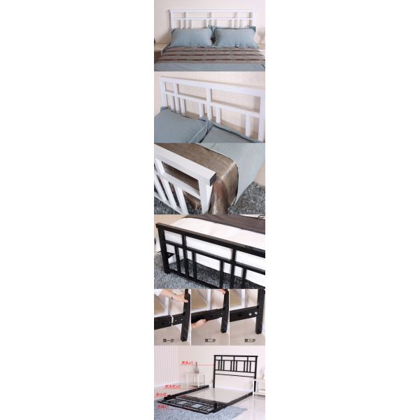 Double Single Black Metal Couch with Drawer Indoor Facilities and Home Bed