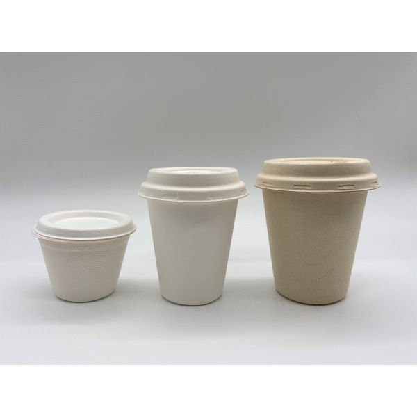 чашки и крышки йогурта 12oz 25pcs/Bag Biodegradable