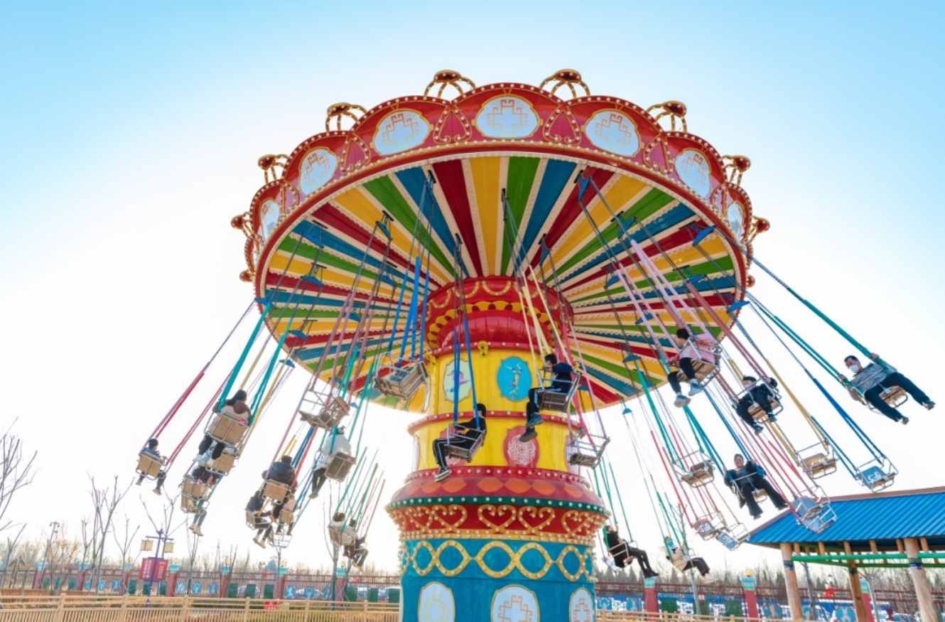 Swing Amusement Ride Carousel For Carnival 50kW 10.5rpm