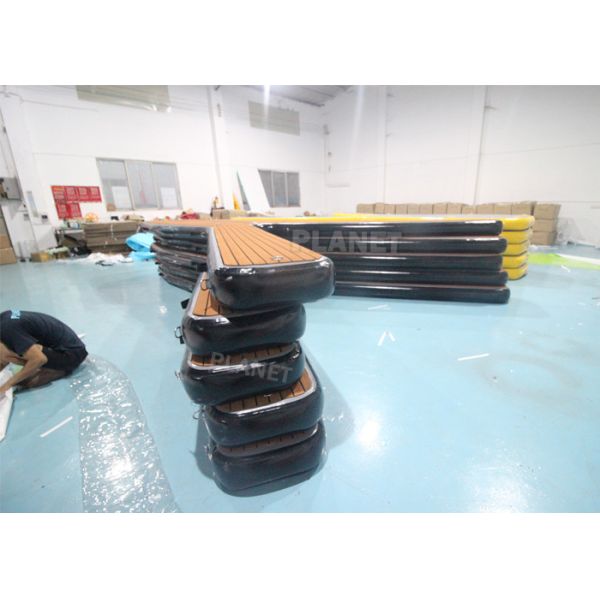 20cm Double Wall Fabric Material Y Shape Floating Pontoon Boat Jet Ski Platform , Inflatable Floating Jetski Dock