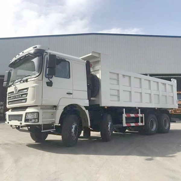 Shacman 8X4 Dump Trucks for Heavy Machine LHD Cargo Tank Dimension 6800*2350*1600mm