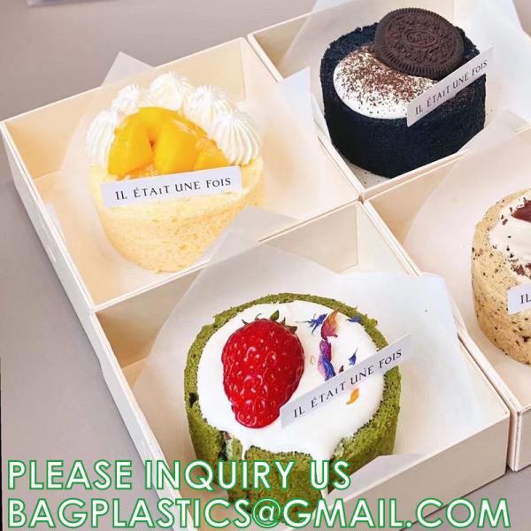 Bakery Boxes, Craft Paper Box, Disposable Paper Food Packaging Take Away Window Fruit Sushi Salad Paper Boxes With Logo