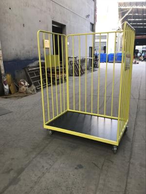 Powder Coating Laundry Cage Trolley Storage Air - Filled Wheel OEM ODM Available