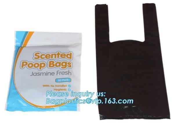 LED Flashlight Dog Waste Bag Dispenser Holder with Pet Waste Bag Poop Roll Bags, BPI ASTM D6400 EN13432 Approval Customi