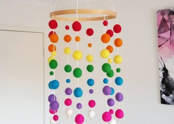 Mobile Baby Bed Bell Hanging Ornaments Helps Aid In Baby'S Mental