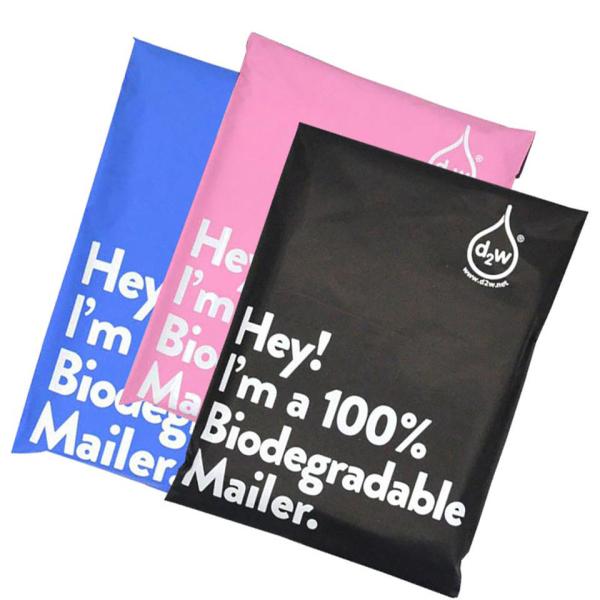 Custom Polymailer Courier Bag Clothing Packaging Shipping Mailing Bags Compostable Envelopes 100% Biodegradable D2W