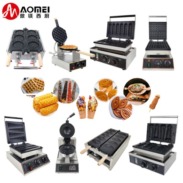 Электрическая машина для изготовления вафли из газовых пузырей из нержавеющей стали для промышленного производства