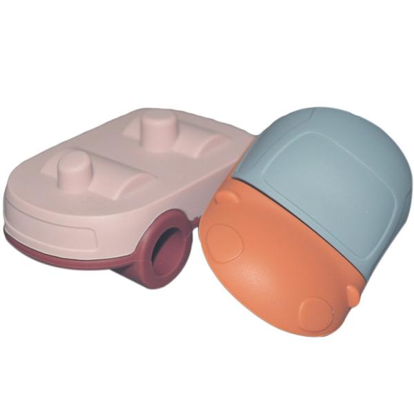 MHC Montessori Educational Infant Taxi Silicone Stacking Blocks Silicone Stacking Toys
