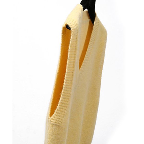 ODM v - жилетов свитеров шеи свитер твердых Bespoke высокий эластичный связанный безрукавный