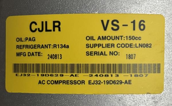 Enhanced Comfort Hanon Compressor Ca500wseaa05 Land Rover Discovery 2.0 2014- Ej32-19d629-ae