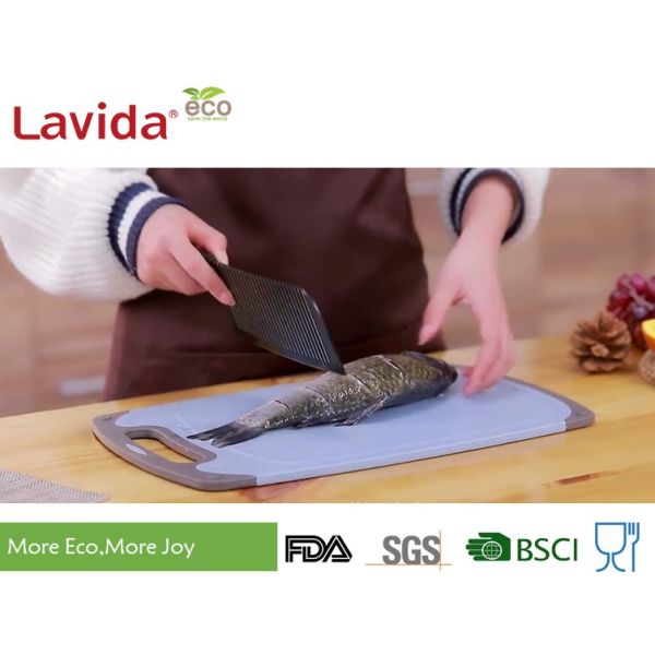 Non - Odor Bamboo Fiber Tray Cutting Board Easy Cleaning Unbreakable For Home Restaurant