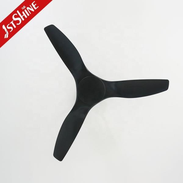 Design simples 6 velocidade controle remoto Ventilador de teto preto sem luz 1stshine OEM