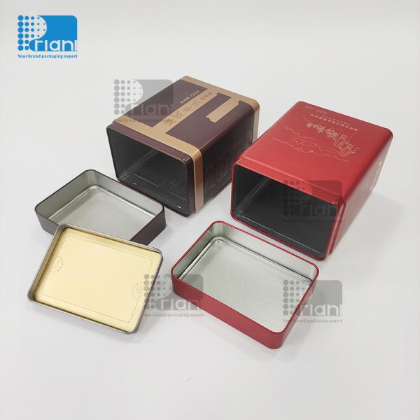 Sealed Round Tea Tin Cans Non Deformable Coffee Tin Packaging Food Grade Covered