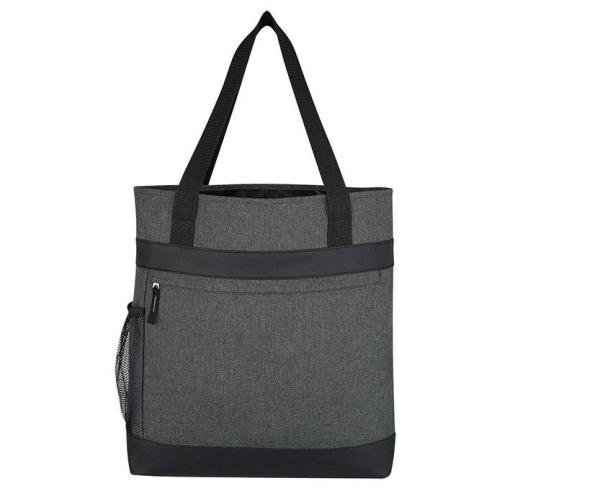 Custom Printed Reusable Shopping Bags 600D Poly Canvas Material Made