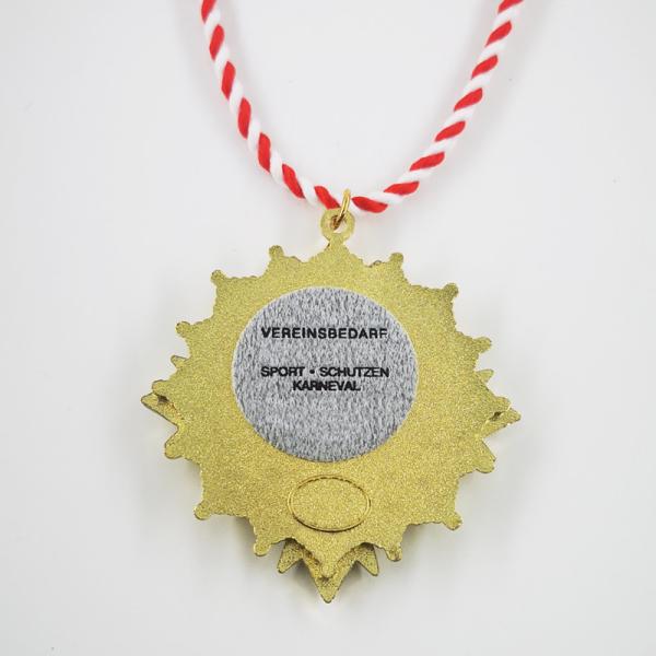 3 Parts Assembled Metal Carnival Medallion Diecasting Soft Enamel With Epoxy Colors