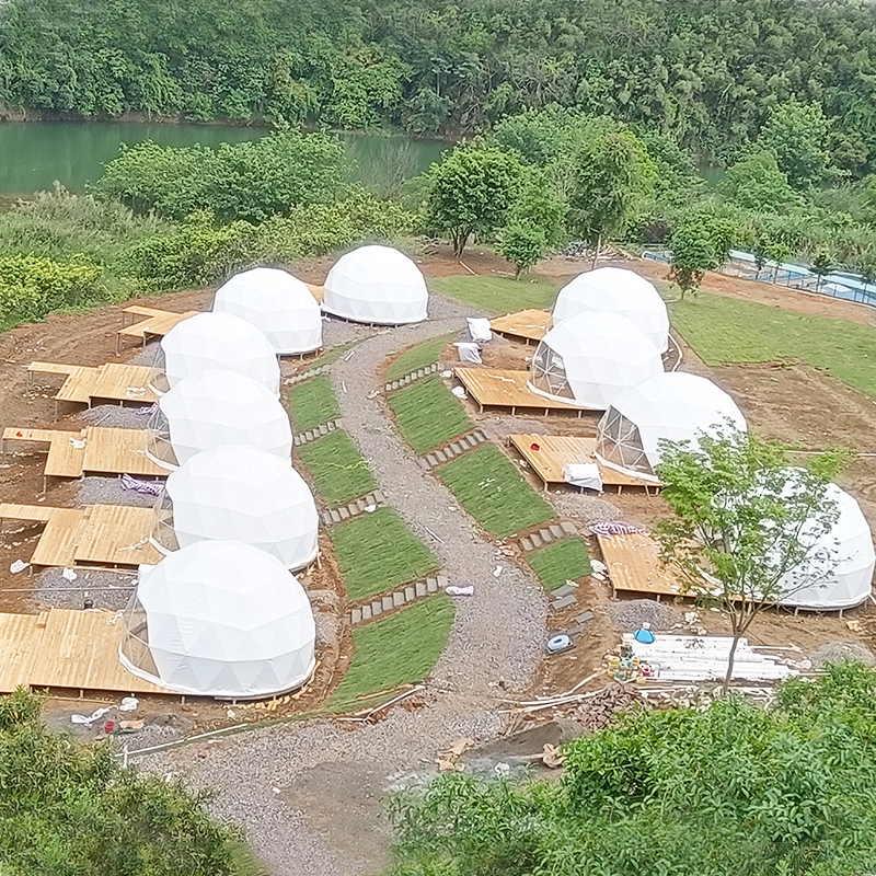 Glamping Dome Tents PVC Durable and Portable Outdoor Giant Tent Shelter