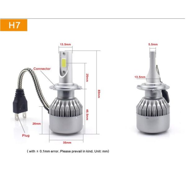 C6 36W 3800lm Car led headlight