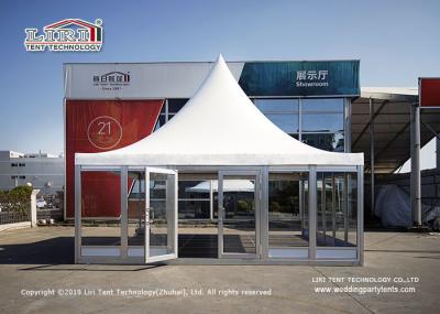 6X6M Gazebo Canopy Tent With Glass Wall And Flooring For VIP Room