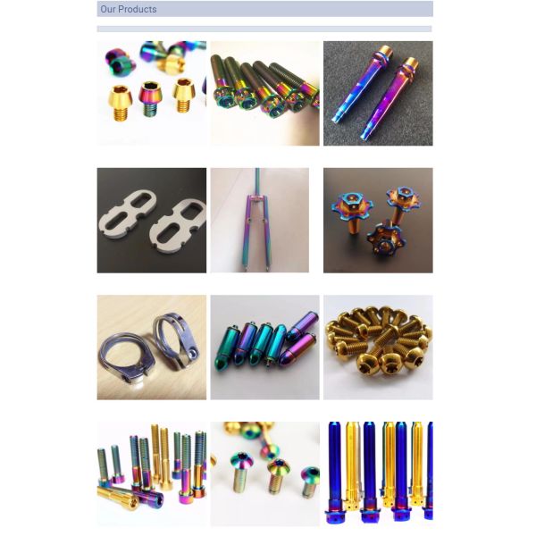 Titanium Alloy Bolts Titanium Wheel Lug Bolt China Titanium Screw And Forging Parts