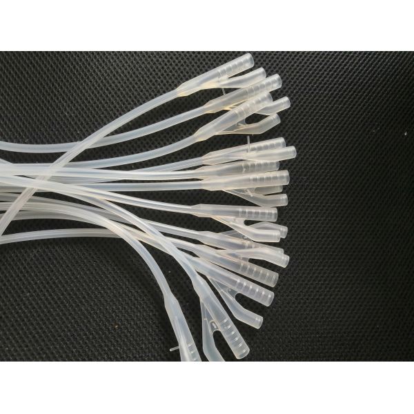 100 Ton Fast Servo Motor Vertical Silicone Injection Molding Machine For F6~F26 Urethral Catheter