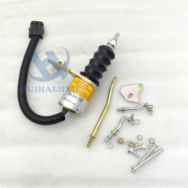 12V Fuel Shutoff Solenoid SA-3742-12 3932017 for Deutz Bosch RSV Solenoid Coil SA374212