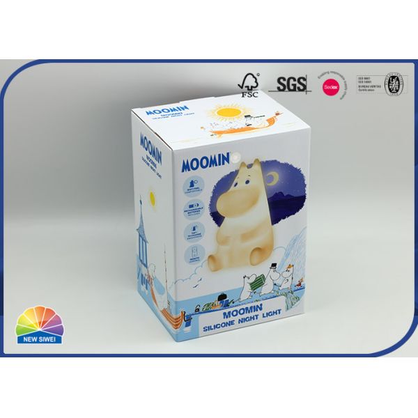 Коробка изготовленной на заказ гофрированной бумаги Kraft девственницы ламината лоска квадратная