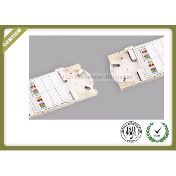 White Color Fiber Optic Accessories Splice Tray Big Capacity 48 Cores