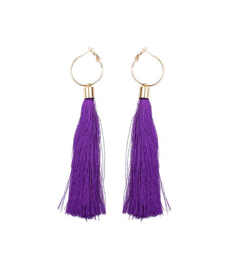 Lady's earrings tassel earrings
