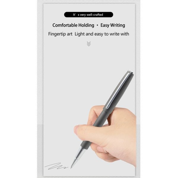 Matte Business Gift Roller Ball Pen 0.5mm Signature Pen Metal Gel Pen Custom Logo